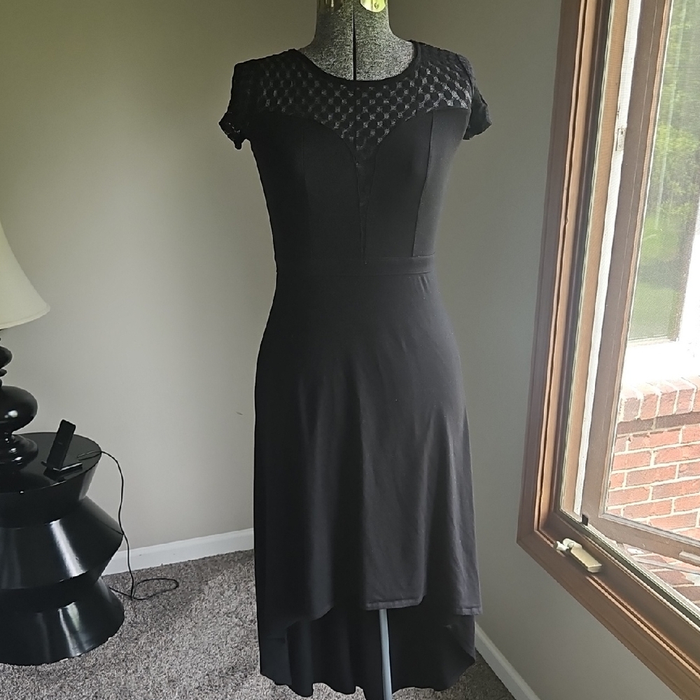 Fire Los Angeles black high-low dress